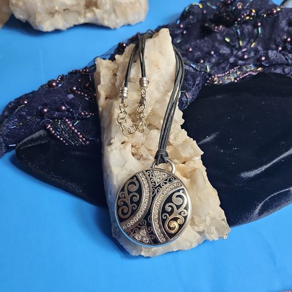 Brighton Jewelry - Brighton Dynasty Leather Cord Necklace